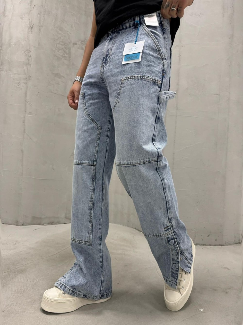 Baggy Paça Detay Kar Yıkama