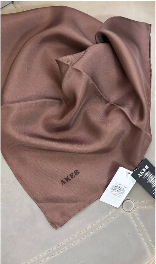 Düz Ipek Eşarp Twill - Lacivert 921