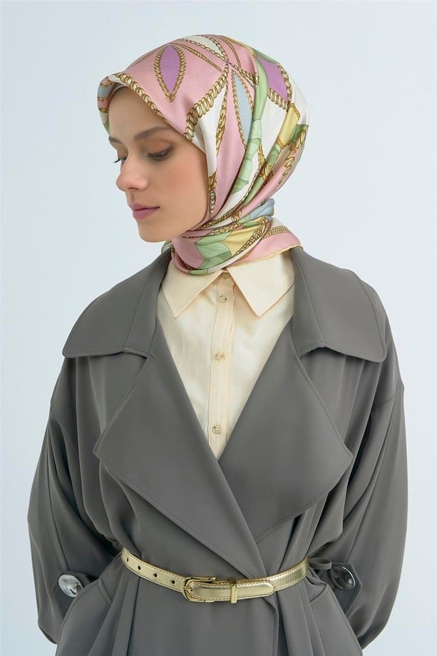 Saf İpek Sura Eşarp-2026 İlkbahar-Yaz- 953100D 05