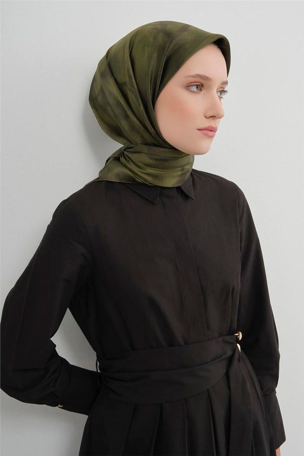Saf İpek Twill Eşarp 9501D 57