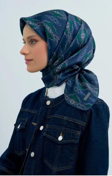 Saf İpek Twill Eşarp 9522D 86