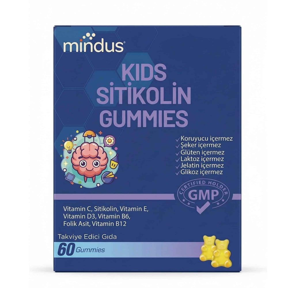 Mindus Kids Sitikolin 60 Gummies