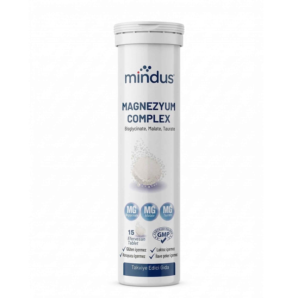 Mindus Magnezyum Complex 15 Efervesan Tablet