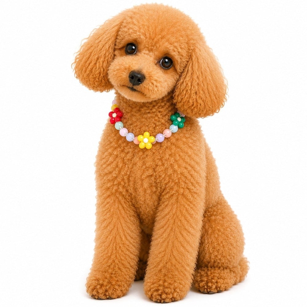 DolcePets Çiçek Desenli Kolye/Sarı
