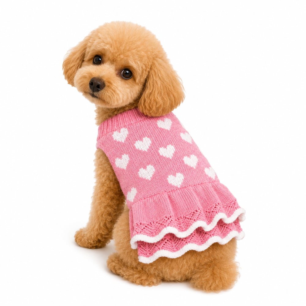 DolcePets Kalpli Elbise/Pembe