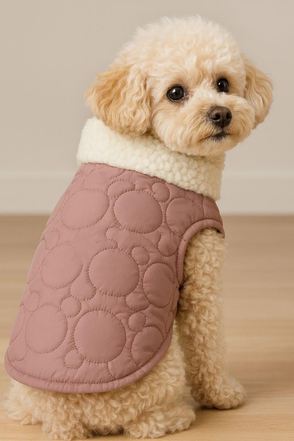Kedi Köpek Kıyafeti & Elbisesi Köpek Yeleği Puffer Vest Pembe