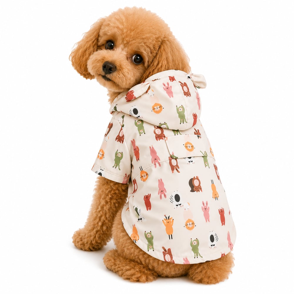 Dolcepets Sevimli Hayvan Desenli Yağmurluk