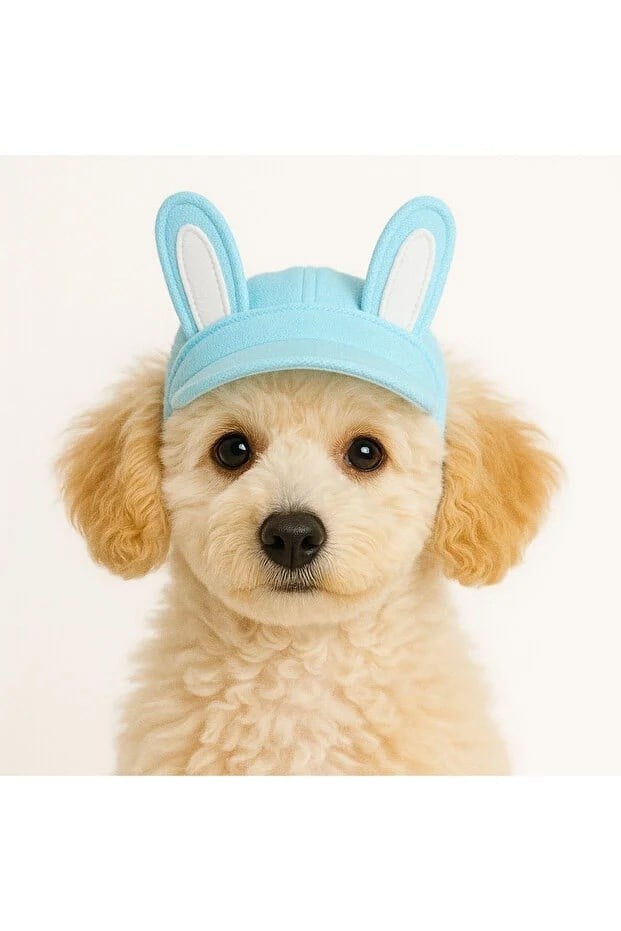 DolcePets Tavşan Kulaklı Şapka/Mavi