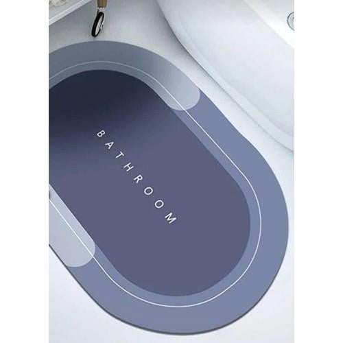 Süper Su Emici Kaymaz Tabanlı Nappa Banyo Paspası