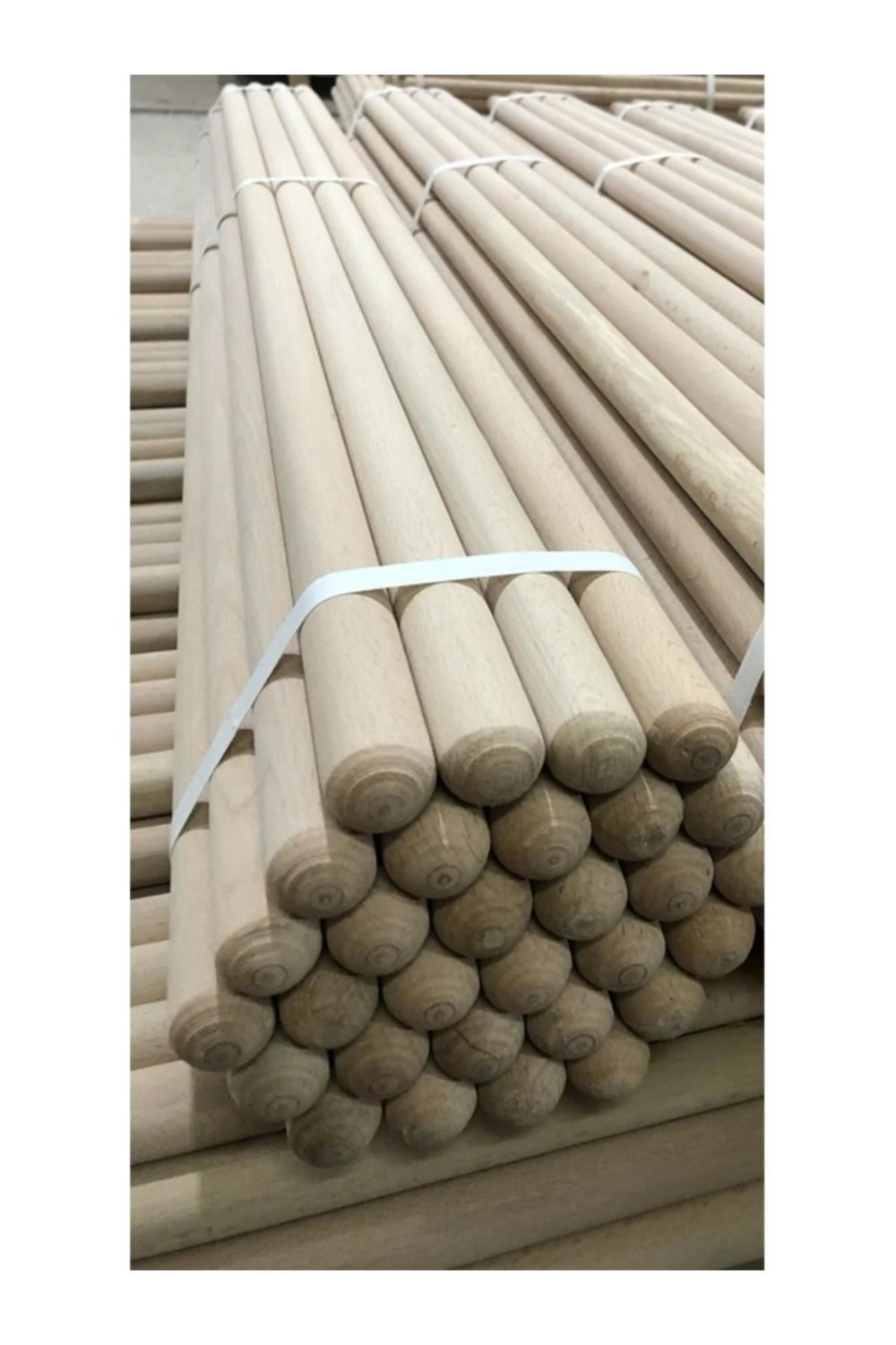 Fırça Sapı Ahşap Çam Süpürge Sapı 150cm Mop Sapı Dayanıklı Sağlam 1 adet