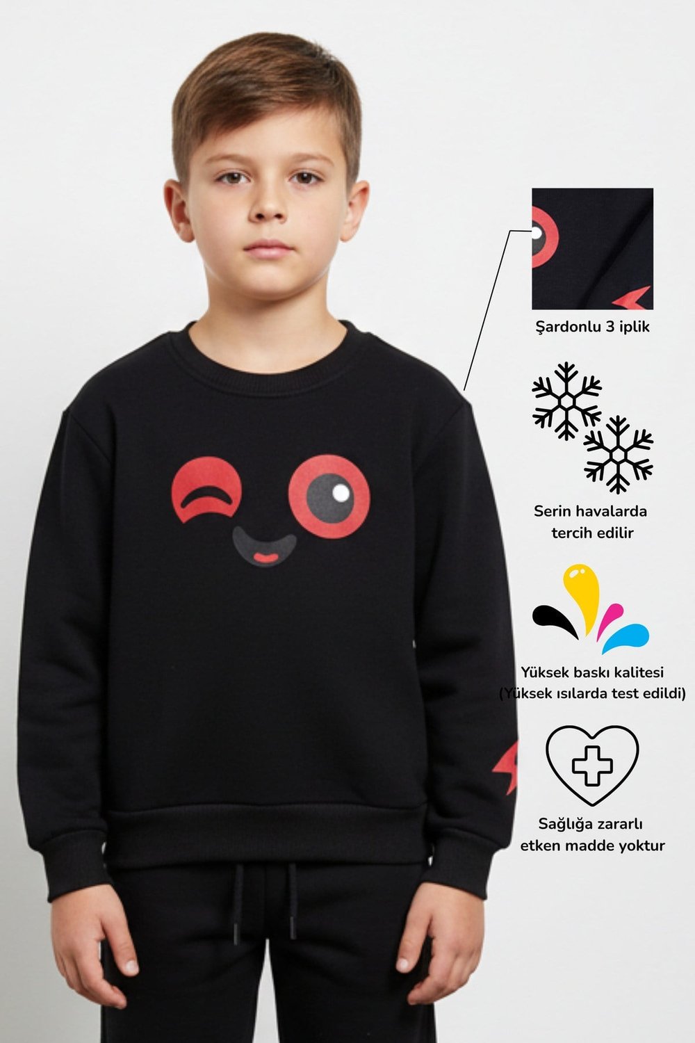 Spark Unisex Çocuk Eşofman Üstü