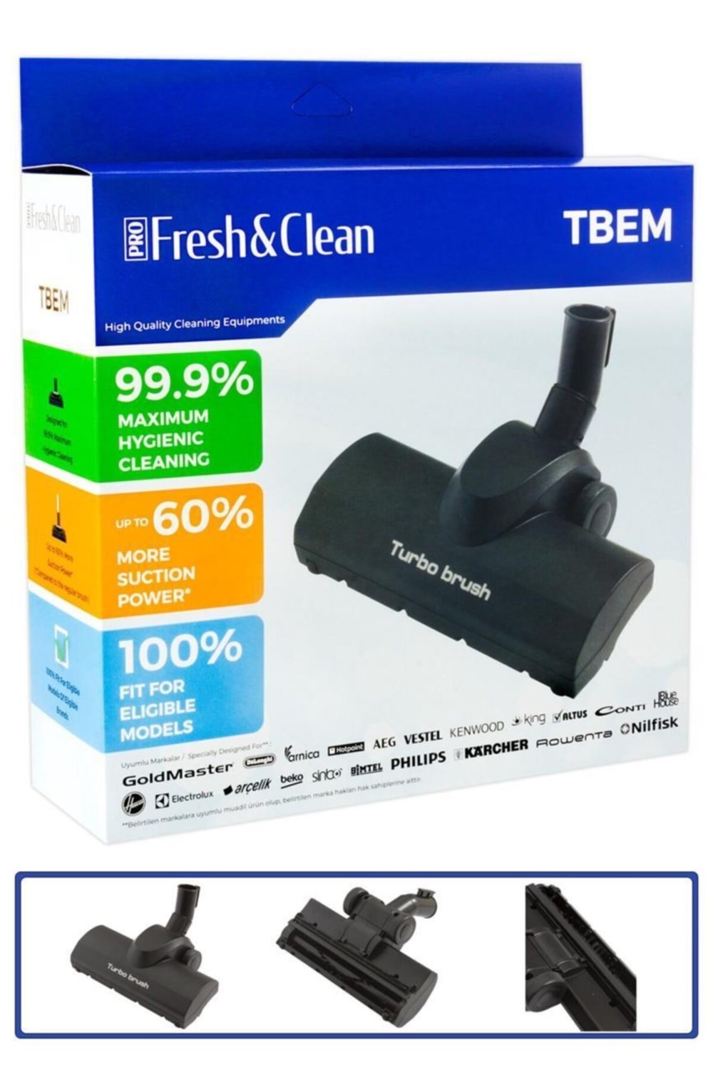 Rowenta Ro 6521 Intense Uyumlu Turbo Emici Başlık