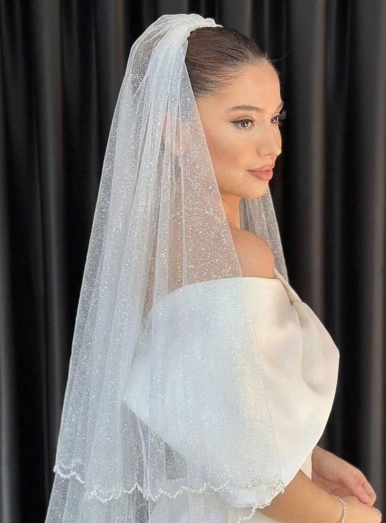 SİMLİ TÜL MODEL GELİN DUVAĞI 