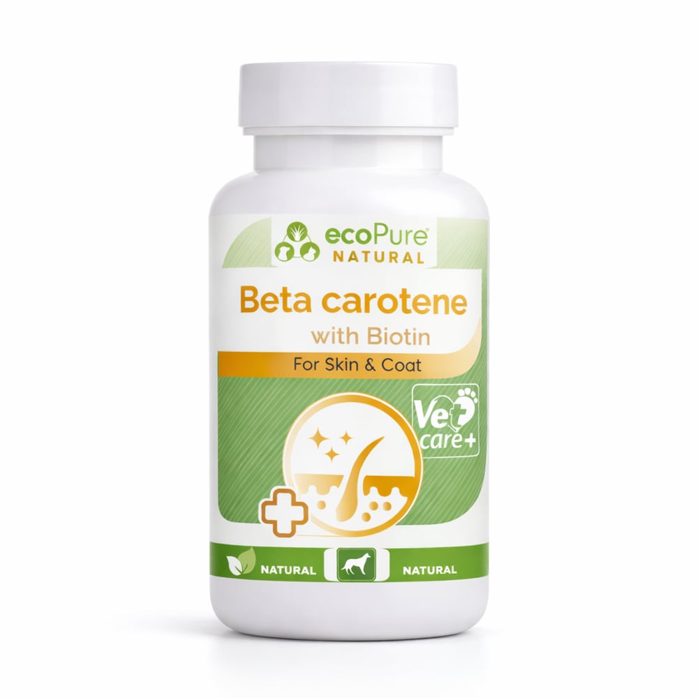 Beta carotene & Biotin® Powder kediler ve köpekler için deri-tüy bakım desteği  90g