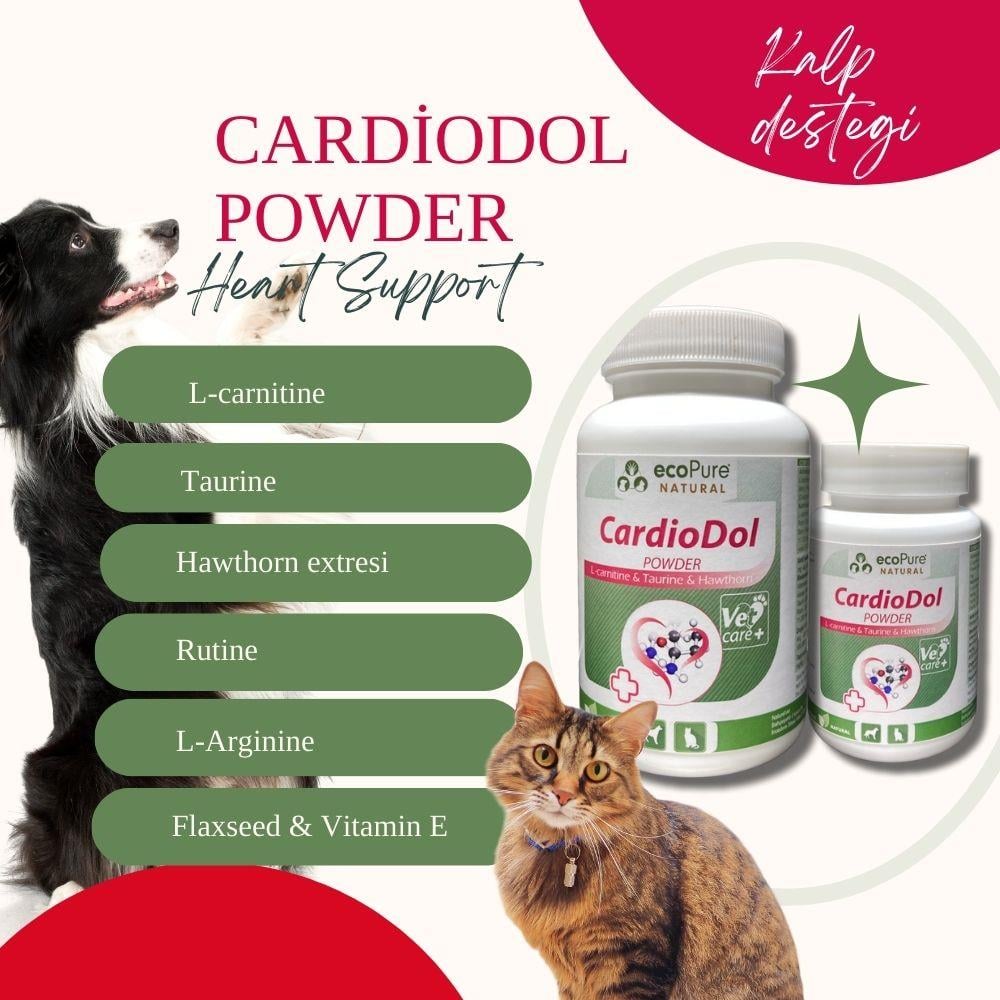 CardioDol Powder Kedi & Köpek Kalp Fonksiyon Desteği 90g