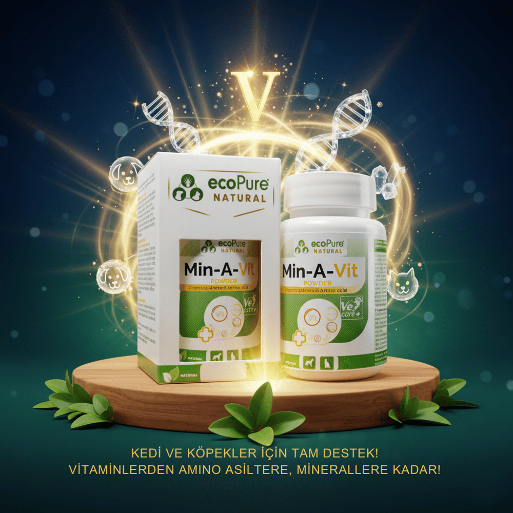 Min-A-Vit® Powder Vitamin, Mineral, Aminoasit Desteği 50g