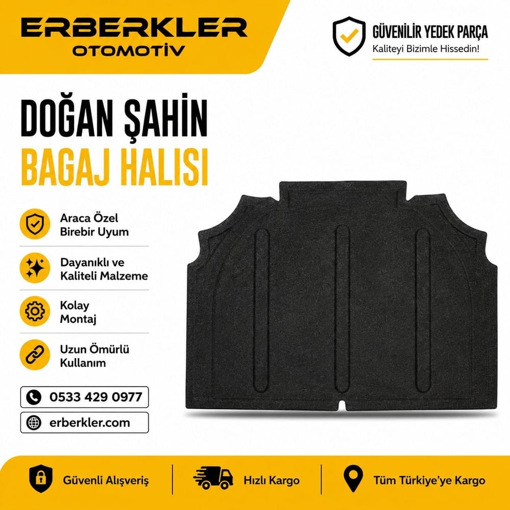 DOĞAN BAGAJ ORTA HALISI ( SİYAH )