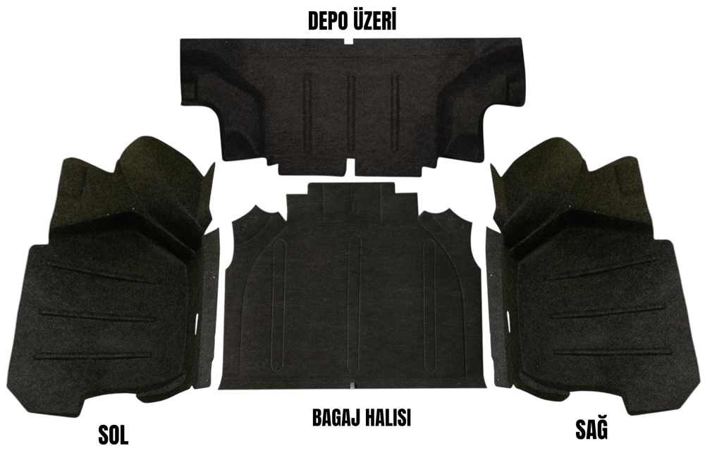 DOĞAN ŞAHİN BAGAJ DÖŞEMESİ SET 4 PARÇA