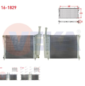 SU RADYATORU MEKANIK FIAT 500 1.2 M-T AC+/- 2008-2012