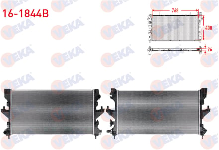 SU RADYATORU MEKANIK FIAT DUCATO 2.3 MJT 2014- / CITROEN JUMPER 2.2 HDI 2014- / PEUGEOT BOXER 2.2 HDI 2014-