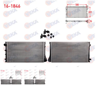 SU RADYATORU MEKANIK FIAT FIORINO (225) 1.4i M-T AC+/- 2007-