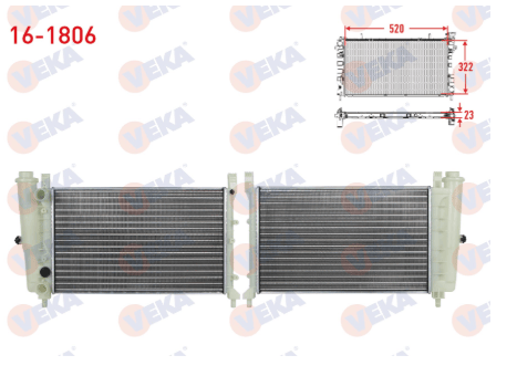 SU RADYATORU MEKANIK FIAT UNO 70 1.4i M-T 1994-2000