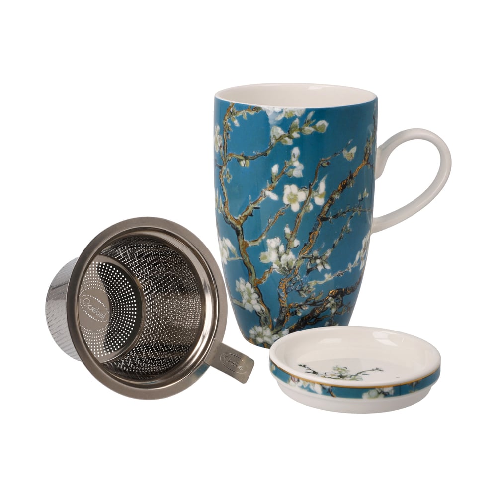 Goebel Porzellan GmbHGoebel x Vincent Van Gogh67072011Almond Tree Blue – Goebel TürkiyeAlmond Tree Blue Süzgeçli Kapaklı Kupa