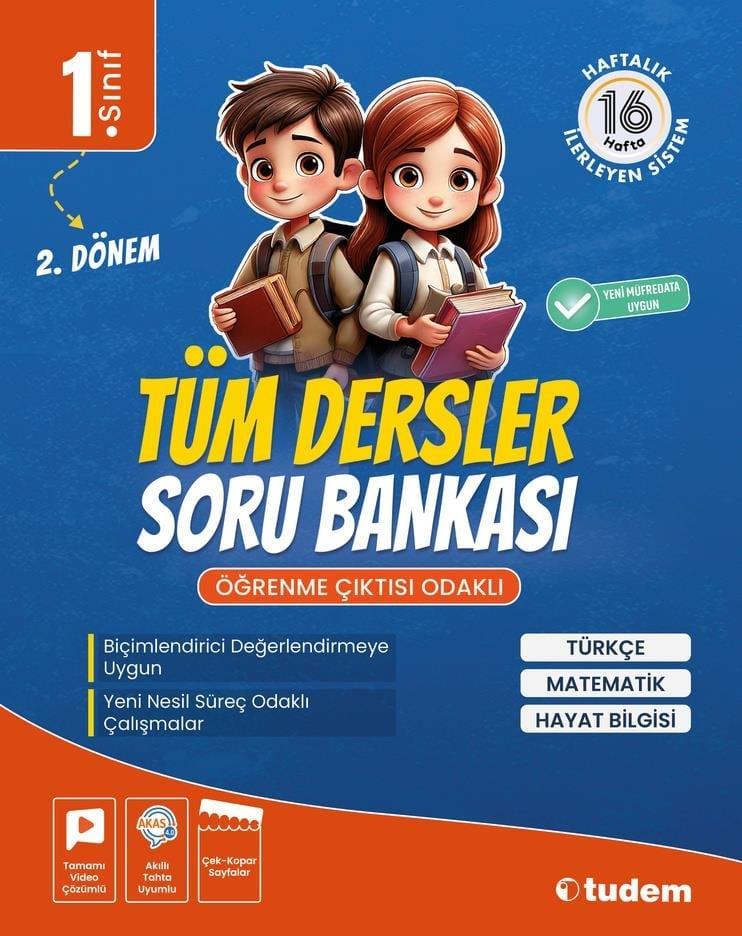 1.Sınıf Tüm Dersler Soru Bankası Tudem Yayınları