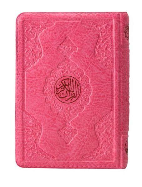 2 Renkli Pembe Hafız Boy Kur'an-I Kerim Kılıflı 2 Renkli Kuranı Kerimler