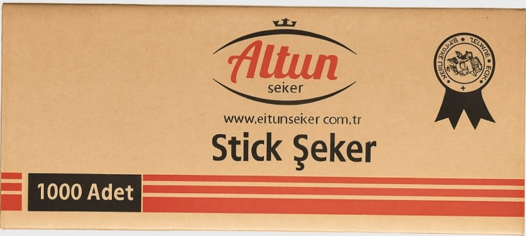 ALTUN BEYAZ STICK TOZ ŞEKER 3g 1000 Lİ