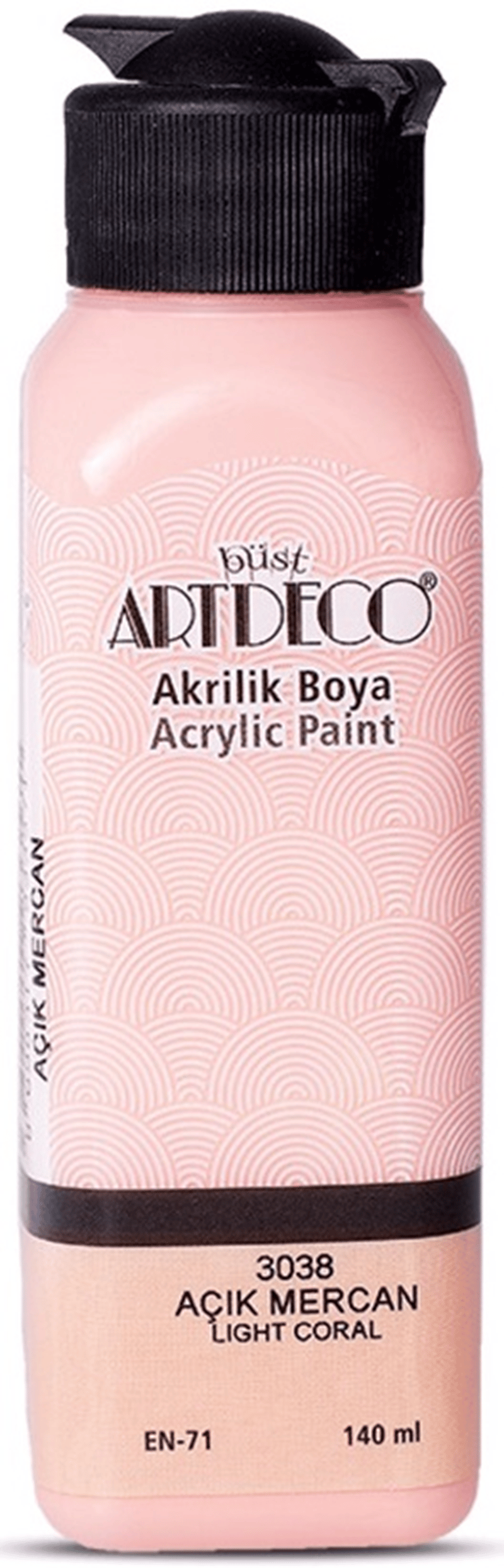 ARTDECO AKRİLİK BOYA 140 ML AÇIK MERCAN Y-070R-3038