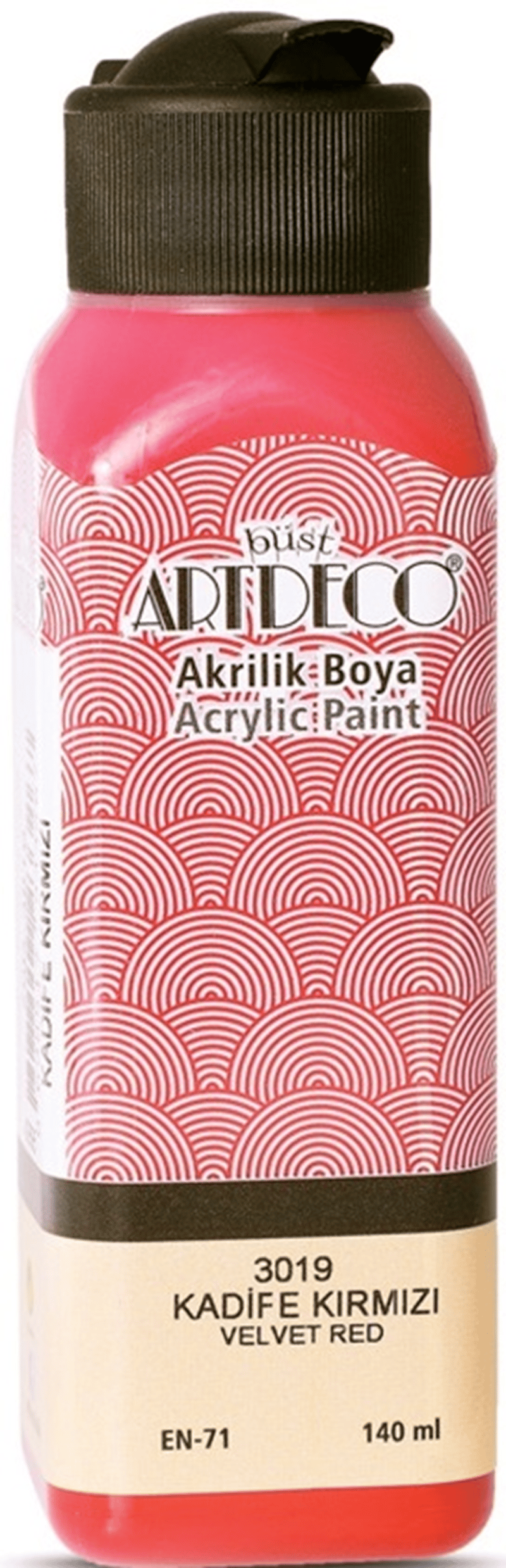 ARTDECO AKRİLİK BOYA 140 ML KADİFE KIRMIZI Y-070R-3019
