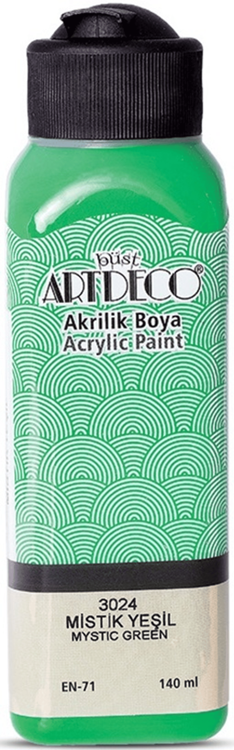 ARTDECO AKRİLİK BOYA 140 ML MİSTİK YEŞİL Y-070R-3024