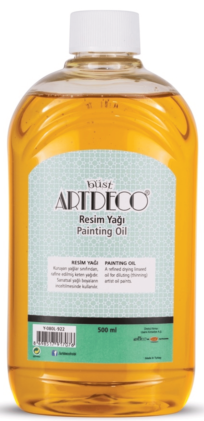 ARTDECO RESİM YAĞI 500 ML Y-080L-922