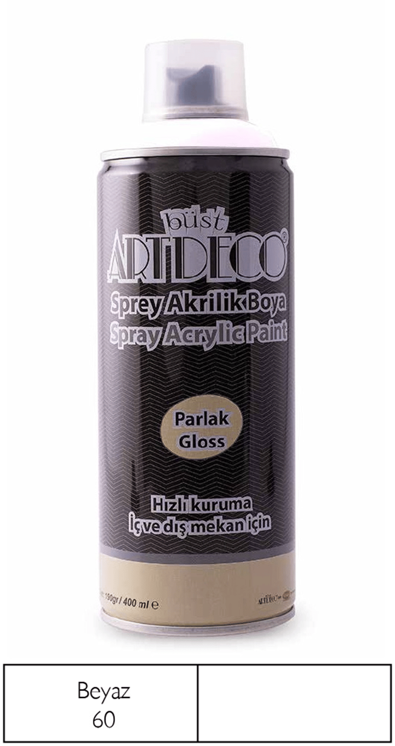 ARTDECO SPREY BOYA AKRİLİK 400 ML BEYAZ Y-400-60