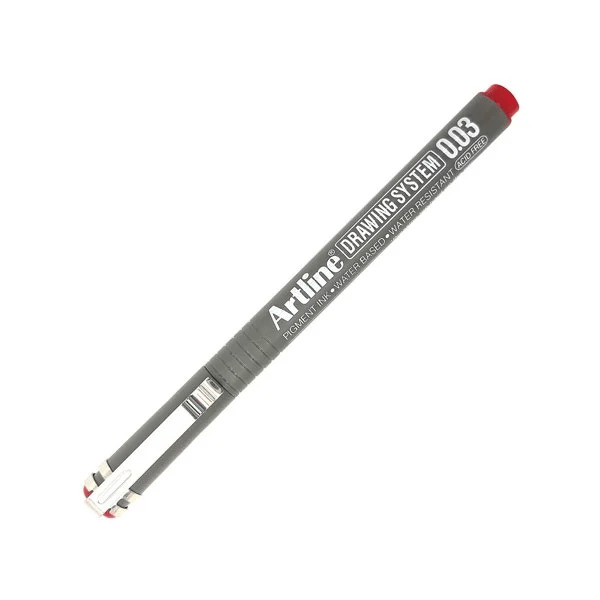 ARTLINE ÇİZİM KALEMİ DRAWING SYSTEM 2303 0.03 KIRMIZI A-EK-2303 RED