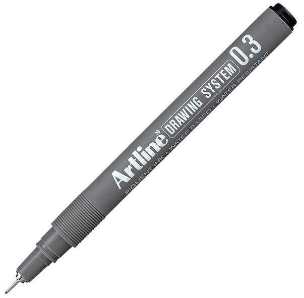 ARTLINE ÇİZİM KALEMİ DRAWING SYSTEM 233 0.3 SİYAH A-EK-233 BLACK