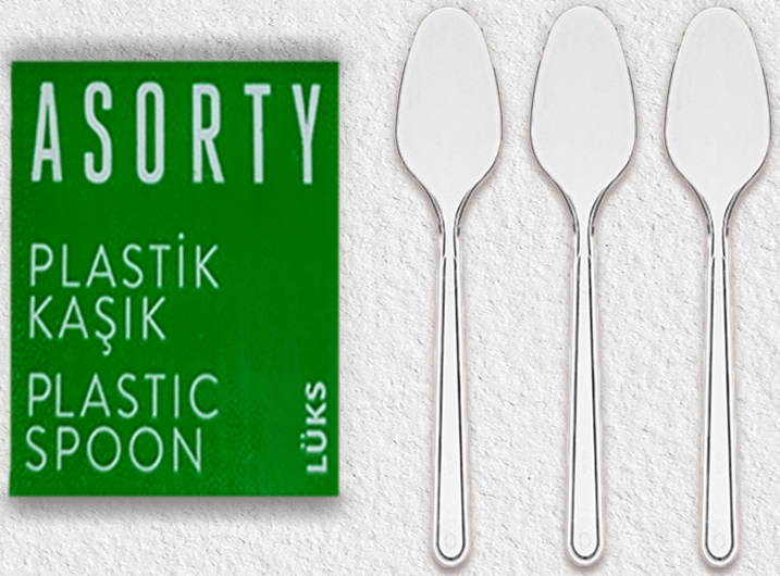 ASORTY KAŞIK LÜKS ŞEFFAF 180 MM 1000 ADET 005155