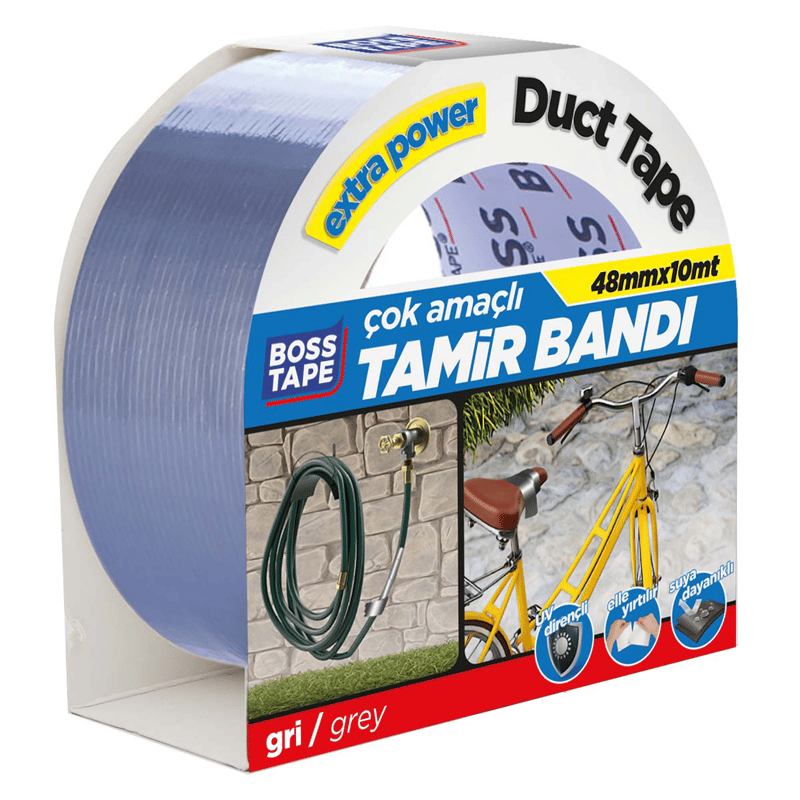 BOSS TAPE EXTRA DUCK TAPE TAMİR BANDI GRİ 48 MM x 10M BT-02034