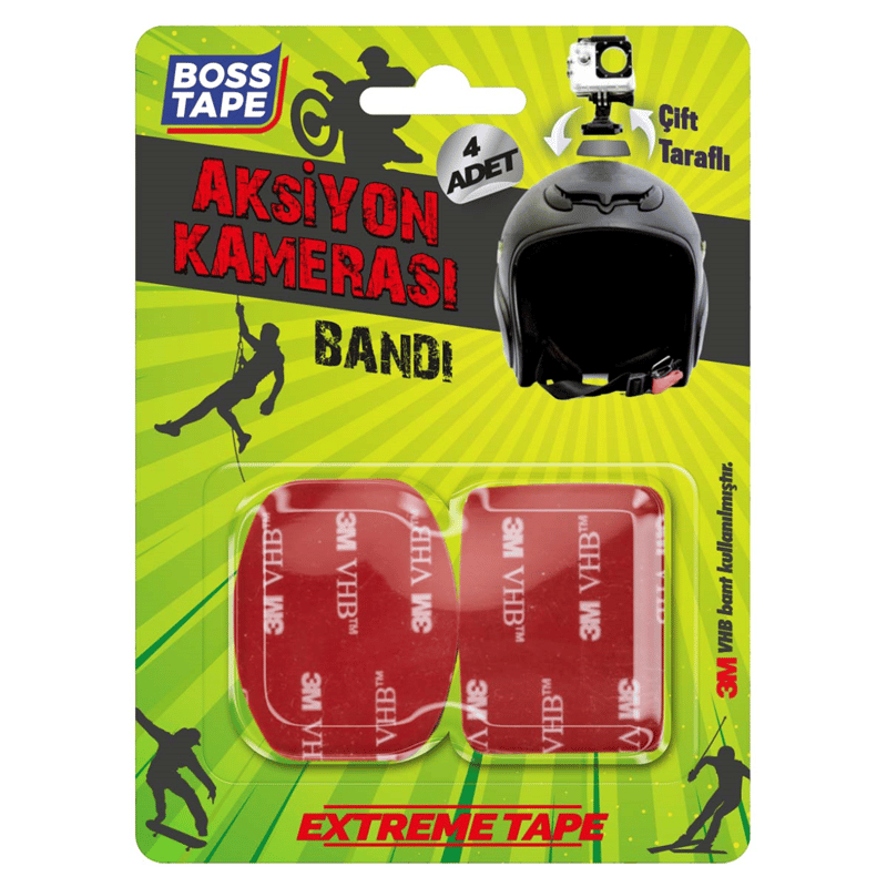 BOSS TAPE ÖZEL BANT AKSİYON KAMERASI YAPIŞTIRMA BANDI 40x50 MM BT-09009