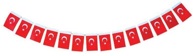 BUKET BAYRAK İPLİ ORTA TÜRK 40 Lİ BKT-304