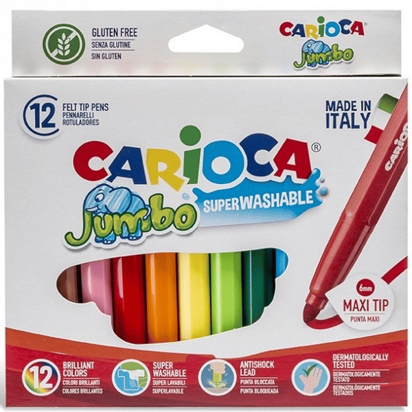 CARIOCA KEÇELİ BOYA JUMBO YIKANABİLİR 12 Lİ 40569