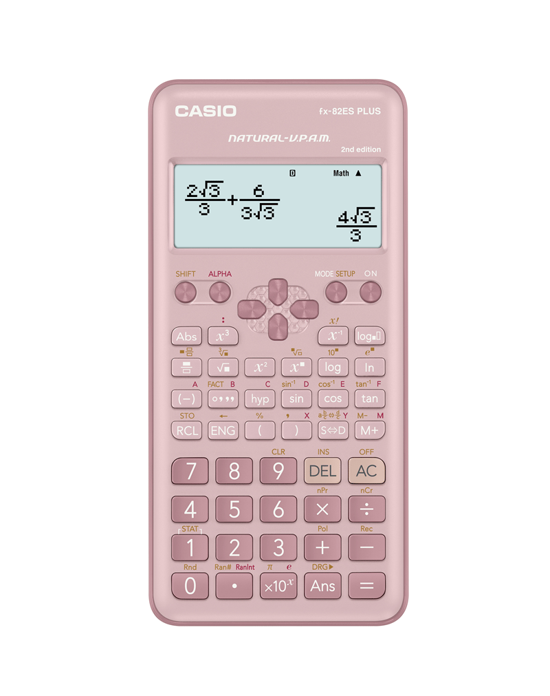 CASIO HESAP MAKİNESİ BİLİMSEL FX-82ESPLUS-2PKWDT PEMBE