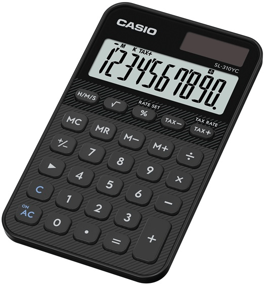 CASIO HESAP MAKİNESİ CEP TİPİ SL-310YC-BK-W-DP