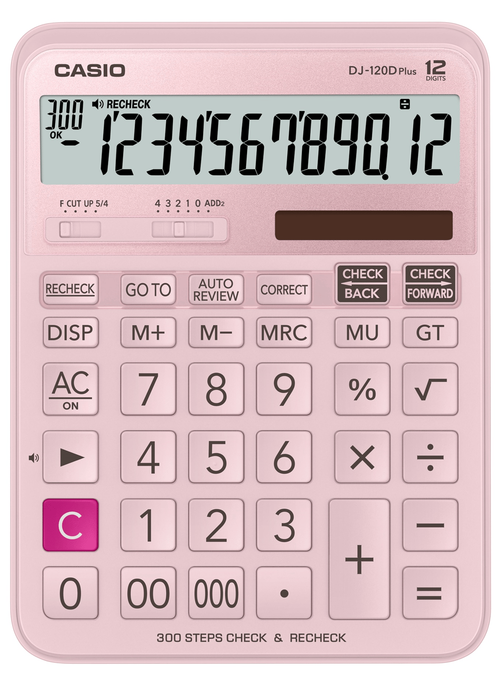 CASIO HESAP MAKİNESİ MASAÜSTÜ DJ-120D-PK-WADP