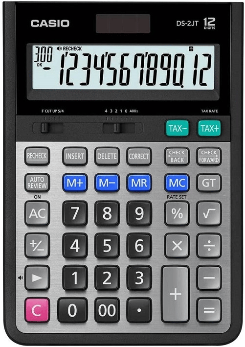 CASIO HESAP MAKİNESİ MASAÜSTÜ DS-2JT 12 HANE