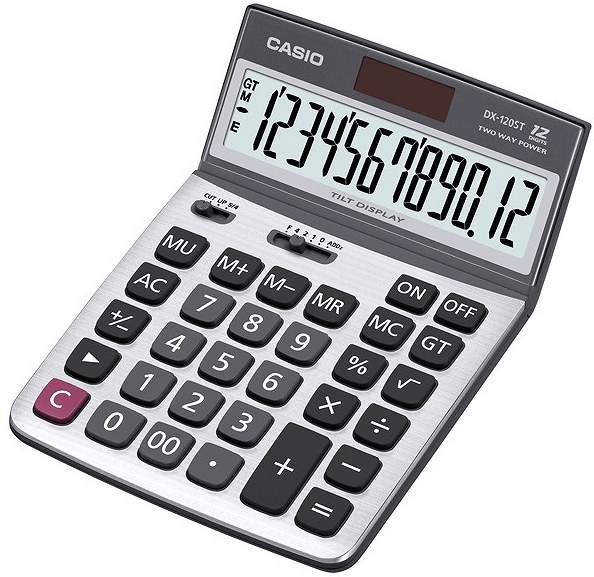 CASIO HESAP MAKİNESİ MASAÜSTÜ DX-120ST 12 HANE