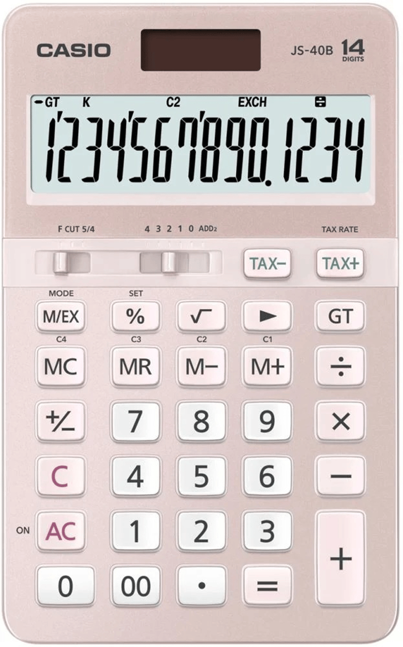 CASIO HESAP MAKİNESİ MASAÜSTÜ JS-40B-PK 12 HANE