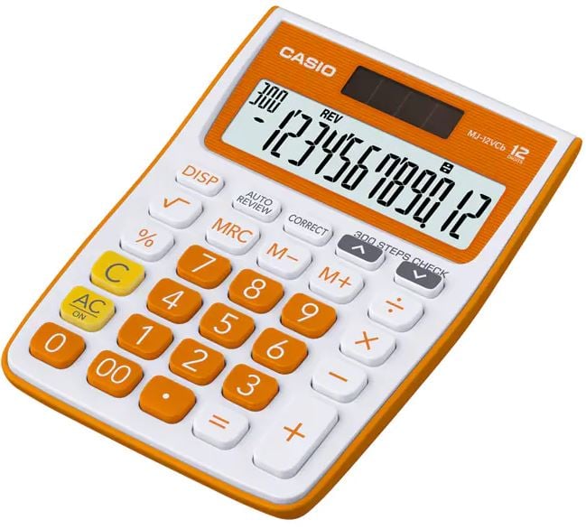 CASIO HESAP MAKİNESİ MASAÜSTÜ MJ-12VCB-RG 12 HANE