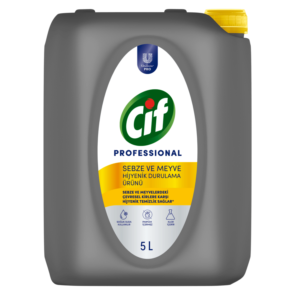 CİF PROFESSIONAL SEBZE VE MEYVE HİJYENİK DURULAMA ÜRÜNÜ 5L 65635824